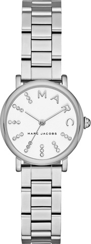 Marc Jacobs Roxy White Dial Silver Steel Strap Watch for Women - MJ3568