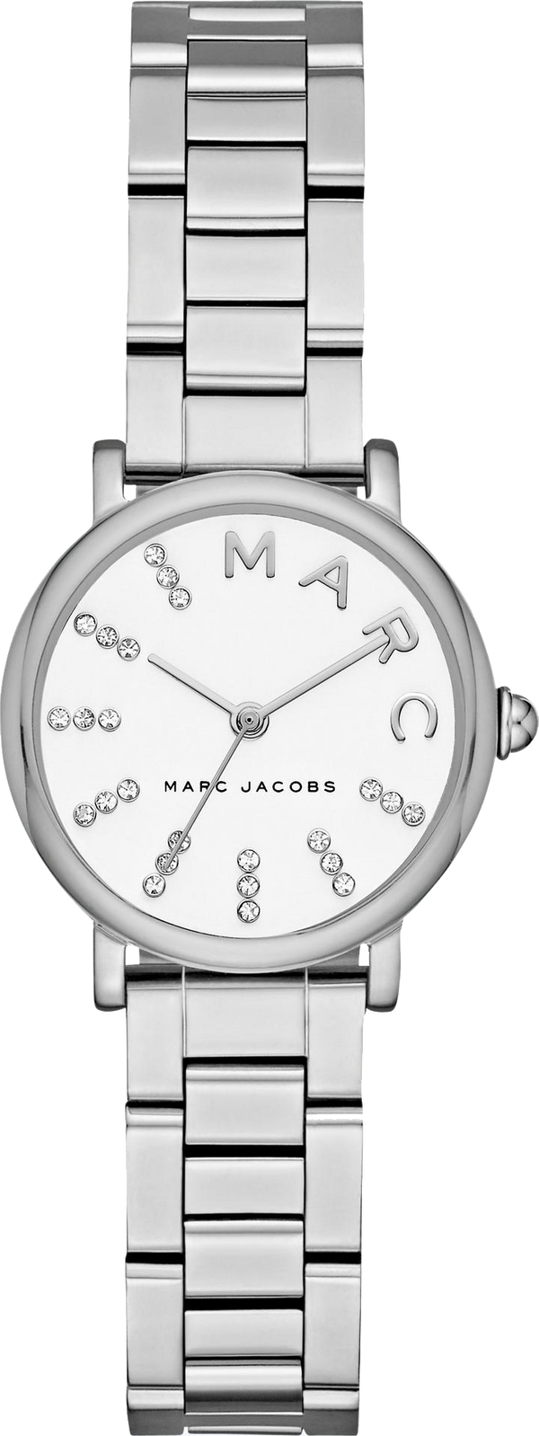 Marc Jacobs Roxy White Dial Silver Steel Strap Watch for Women - MJ3568