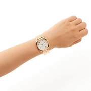 Marc Jacobs Mandy White Dial Rose Gold Steel Strap Watch for Women - MJ3574