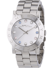 Marc Jacobs Amy Dexter Silver Dial Silver Steel Strap Watch for Women - MBM3214