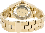 Marc Jacobs Henry Skeleton Gold Dial Gold Steel Strap Watch for Women - MBM3263
