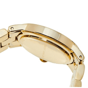Marc Jacobs Amy Black Dial Gold Steel Strap Watch for Women - MBM3273