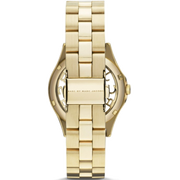 Marc Jacobs Henry Gold Dial Gold Steel Strap Watch for Women - MBM3292