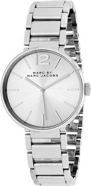 Marc Jacobs Peggy Silver Dial Silver Steel Strap Watch for Women - MBM3404