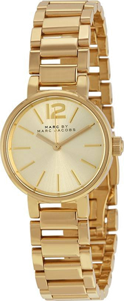Marc Jacobs Peggy Gold Dial Gold Steel Strap Watch for Women - MBM3405