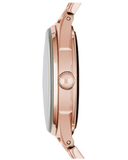 Marc Jacobs Tether Transparent Rose Gold Dial Rose Gold Steel Strap Watch for Women - MBM3414