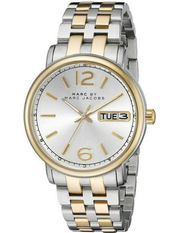 Marc Jacobs Fergus Silver Dial Two Tone Steel Strap Watch for Women - MBM3426