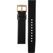 Marc Jacobs Baker Black Dial Black Leather Strap Watch for Women - MBM8633