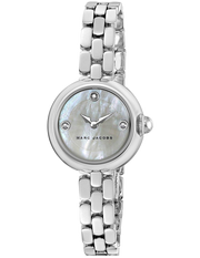 Marc Jacobs Courtney Mother of Pearl White Dial Silver Steel Strap Watch for Women - MJ3459