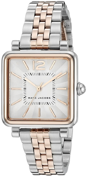 Marc Jacobs Vic Silver Dial Two Tone Steel Strap Watch for Women - MJ3463
