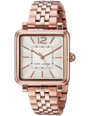 Marc Jacobs Vic Silver Dial Rose Gold Steel Strap Watch for Women - MJ3514