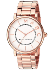 Marc Jacobs Roxy White Dial Rose Gold Steel Strap Watch for Women - MJ3523