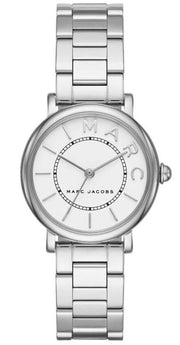 Marc Jacobs Roxy White Dial Silver Steel Strap Watch for Women - MJ3525