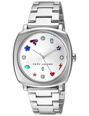 Marc Jacobs Mandy Silver Dial Silver Steel Strap Watch for Women - MJ3548