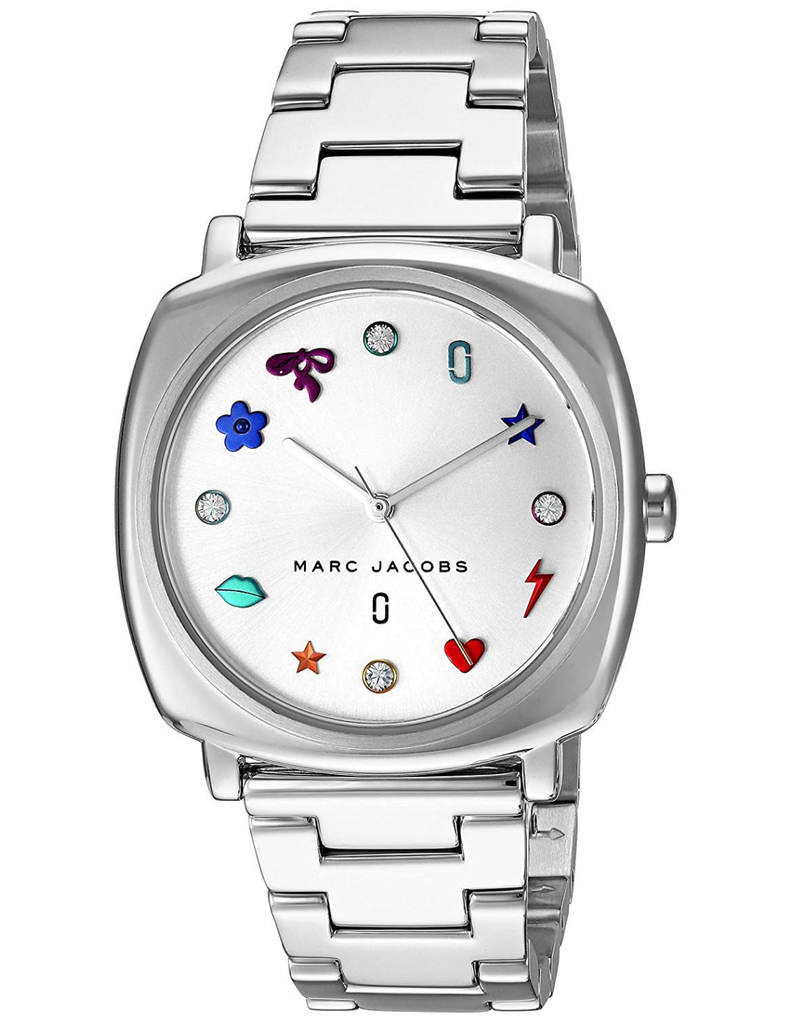 Marc Jacobs Mandy Silver Dial Silver Steel Strap Watch for Women Marc Jacobs Mandy Silver Dial Silver Steel Strap Watch for Women