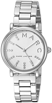 Marc Jacobs Roxy White Dial Silver Steel Strap Watch for Women - MJ3568