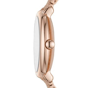 Marc Jacobs Mandy White Dial Rose Gold Steel Strap Watch for Women - MJ3574