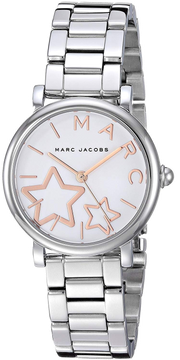 Marc Jacobs Classic White Dial Silver Steel Strap Watch for Women - MJ3591