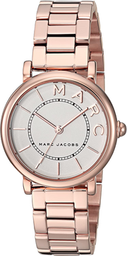 Marc Jacobs Roxy White Dial Rose Gold Steel Strap Watch for Women - MJ3523