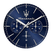 Maserati Epoca Chronograph Blue Dial Silver Steel Strap Watch For Men - R8873618024