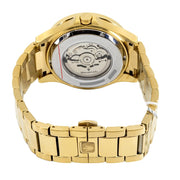 Maserati SFIDA Black Dial Yellow Gold Toned Stainless Steel Watch For Men - R8823140003
