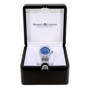 Maurice Lacroix Aikon Automatic Blue Dial Silver Steel Strap Watch for Women - AI1807-SS002-430-1