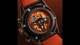 Tag Heuer Carrera Chronograph Porsche Orange Racing 44mm Black Dial Black Nylon Strap Watch for Men - CBN2A1M.FC6526