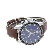 Tissot Supersport Chrono Blue Dial Brown Leather Strap Watch For Men - T125.617.16.041.00