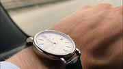 IWC Portofino Automatic White Dial Black Leather Strap Watch for Men - IW356501