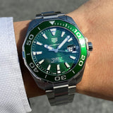 Tag Heuer Aquaracer Green Dial Watch for Men - WAY201S.BA0927