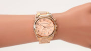 Michael Kors Blair Rose Gold Dial Rose Gold Steel Strap Watch for Women - MK5263