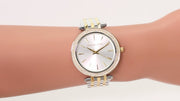Michael Kors Darci Silver Dial Two Tone Steel Strap Watch for Women - MK3215