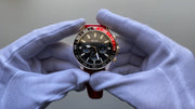 Fossil Bannon Multifunction Black Dial Red Silicone Strap Watch for Men - BQ2499