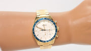 Hugo Boss Trophy Chronograph White Dial Gold Steel Strap Watch for Men - 1513631