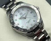 Tag Heuer Aquaracer White Mother of Pearl Dial Watch for Women - WBD1314.BA0740