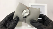 Calvin Klein Authentic Silver Dial Silver Mesh Bracelet Watch for Women - K8G23126