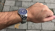 Breitling Navitimer Automatic 41mm Blue Dial Silver Steel Strap Watch for Men - A17326161C1A1
