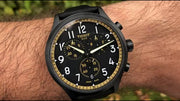 Tissot Chrono XL Vintage Chronograph Black Dial Black Leather Strap Watch For Men - T116.617.36.052.02