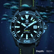 Tag Heuer Aquaracer Calibre 5 Automatic Black Dial Black Nylon Strap Watch for Men - WAY218A.FC6362