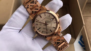 Burberry The City Rose Gold Dial Rose Gold Steel Strap Watch for Women - BU9039