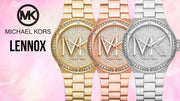 Michael Kors Lennox Quartz Silver Dial Silver Steel Strap Watch For Women - MK7234