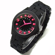 Marc Jacobs Pelly Black Dial Black Silicone Strap Watch for Women - MBM2543