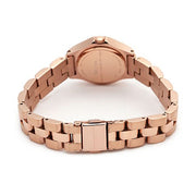 Marc Jacobs Blade White Dial Rose Gold Steel Strap Watch for Women - MBM3076