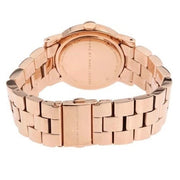 Marc Jacobs Amy Brown Dial Rose Gold Steel Strap Watch for Women - MBM3167