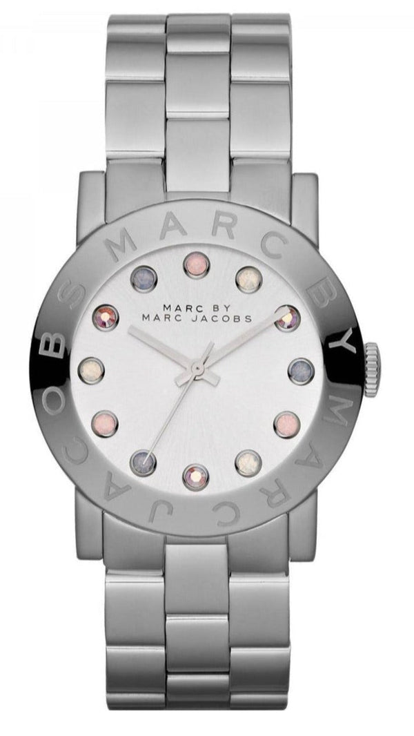 Marc Jacobs Amy Dexter Silver Dial Silver Steel Strap Watch for Women - MBM3214
