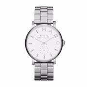 Marc Jacobs Baker White Dial Silver Steel Strap Watch for Women - MBM3242