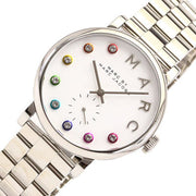Marc Jacobs Marc White Dial Silver Steel Strap Watch for Women - MBM3420