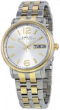 Marc Jacobs Fergus Silver Dial Two Tone Steel Strap Watch for Women - MBM3426
