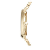 Marc Jacobs Baker Brown Dial Gold Steel Strap Watch for Women - MBM8631