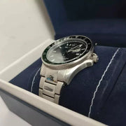 Maserati SFIDA Chronograph Black Dial Silver Steel Strap Watch For Men - R8853140005